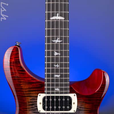 PRS SE Custom 24 Floyd Electric Guitar Charcoal Cherry Burst image 6
