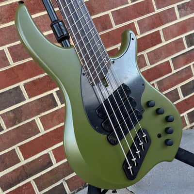 Dingwall KK3 Kyle Konkiel Signature Model, Limited Edition, Matte Army Green, Alder Body, Maple Neck, Rosewood Fretboard, EMG Preamp, Dingwall Gig Bag, SN# 20007 image 3