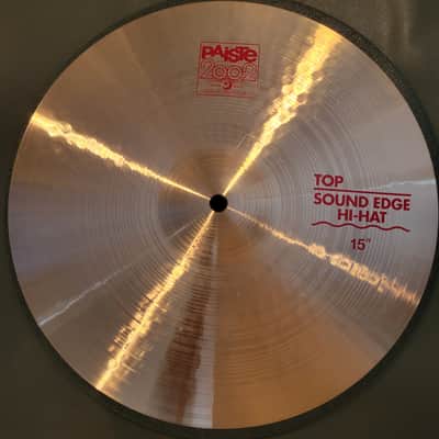 Paiste 15" 2002 Sound Edge Hi-Hat Cymbals (Pair) 1980 - Present - Traditional image 4