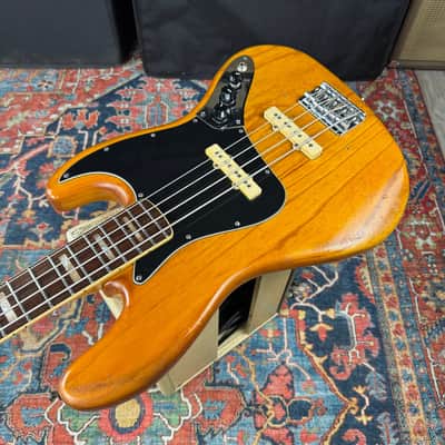 Fender USA Jazz Bass Ash Nitro Refinish DiMarzio PAF Pickups Hard Case - 1979 image 6