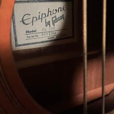 Epiphone PR-650 1980 - 1985 - Natural image 1