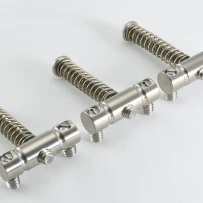 KTS PR-08Quattro - Titanium '68 Style Barrel Saddle Set for Vintage Telecaster Bridge image 1