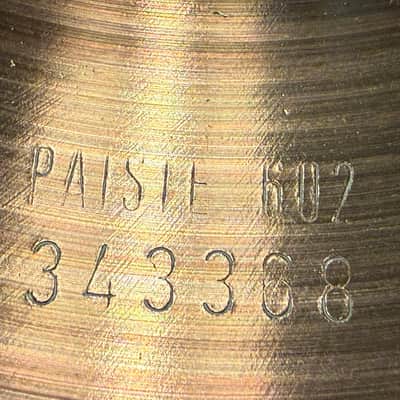 Vintage ‘83 Paiste 602 Blue Label 14” Heavy Hi Hat image 12