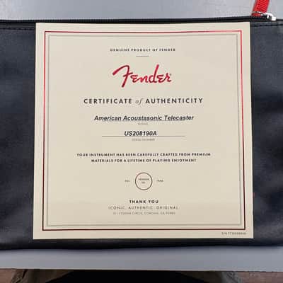 Fender Acoustisonic Telecaster LTD. American Flag image 13