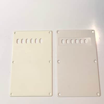 Stratocaster Style Backplates Cavity Covers White Parchment image 1