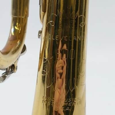 King Cleveland 600 Trumpet with case/MP, USA, Very Good Condition, No Top-Hook image 9