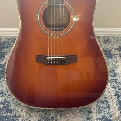 Zager ZAD900CE 50th Anniversary Acoustic Guitar w/Fishman Auro Pro Pickup - Mint 2023 - Scratch Resistant Sunburst image 12
