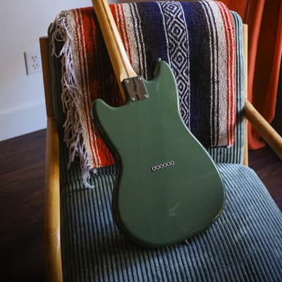 Fender Player Mustang in RARE Olive Green with Upgraded USA Neck image 2