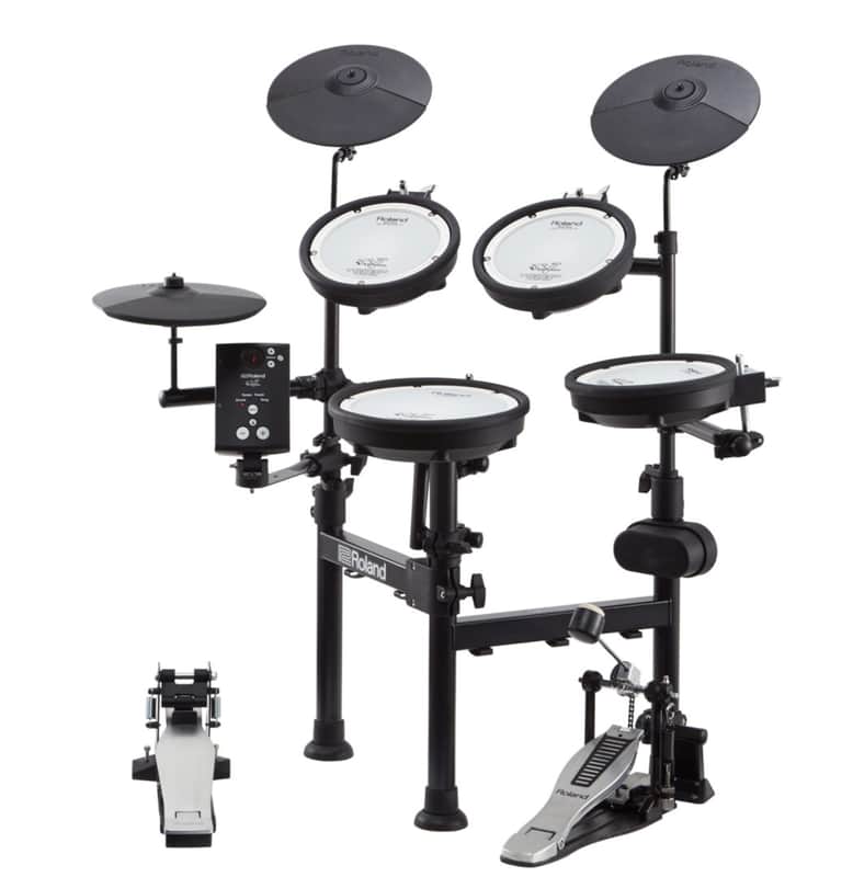 Roland TD-1KPX2 V-Drum Kit with Mesh Pads 2010s - Black image 1