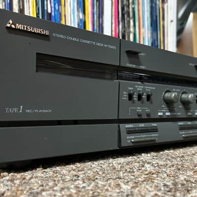 Mitsubishi M-T5200 Stereo Double Cassette Deck Dual Tape Player TESTED READ image 4