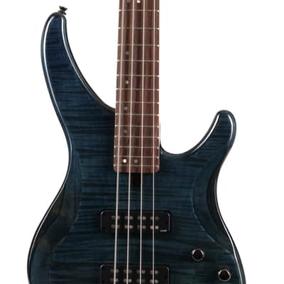 Yamaha TRBX604FM Electric Bass Indigo Blue Used image 4