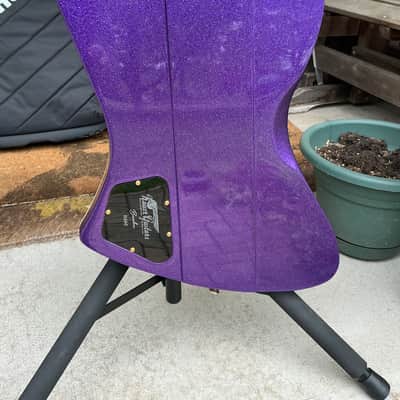 Kauer Banshee - Deep Purple Flake with White Racing Stripes image 14