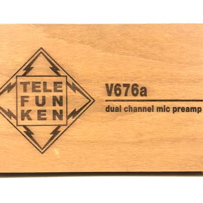 2x Telefunken v676a microphone preamps racked. Refurbished, matched pair image 5