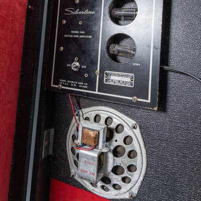 Silvertone 1448 w/ Amp-in-Case 1900, Black Sparkle image 7