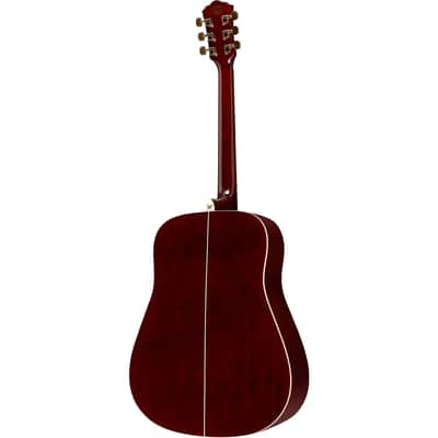Washburn WD100DLTWRK Mahogany Dreadnought Acoustic Guitar - Trans Wine Red image 2