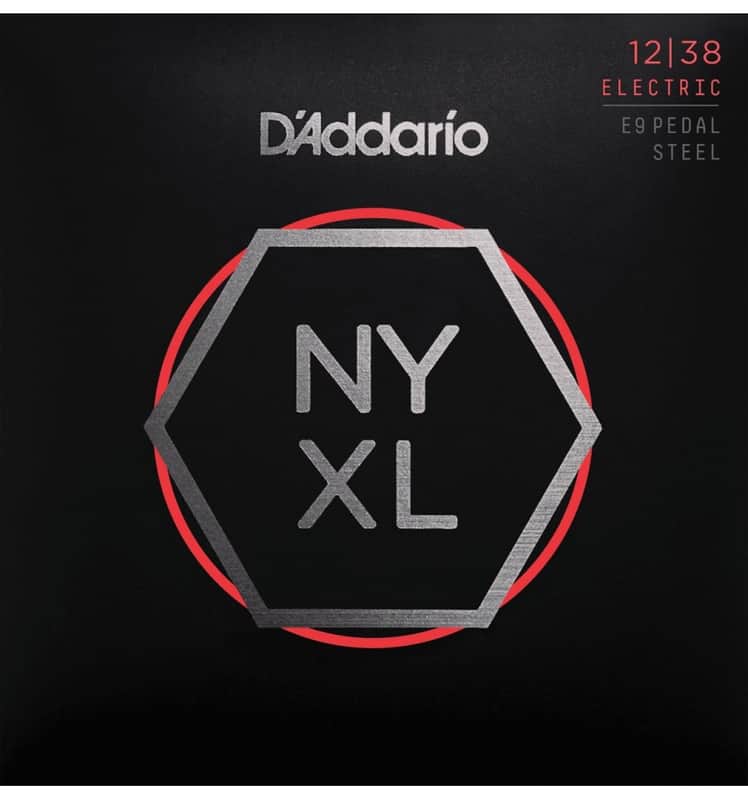 D'Addario NYXL1238PS Nickel Wound Custom Light E9 Pedal Steel Guitar Strings, 12-38 image 1