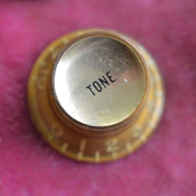 Vintage 1960s Gibson Gold Reflector Knob Set ES-335 SG Standard Custom Les Paul image 5