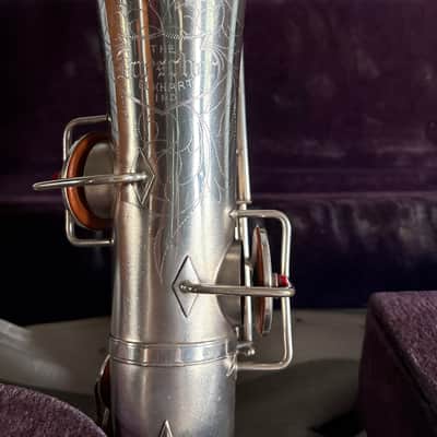 Buescher True-Tone Low Pitch Silver Alto Saxophone 1925 image 7