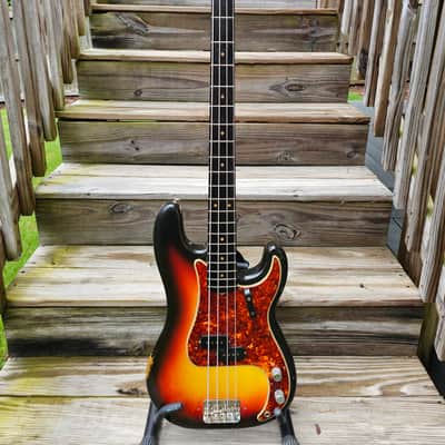 1965 Fender Precision Bass Electric Guitar 100% Original image 1