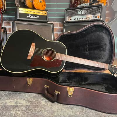 Gibson 1950s J45 Original Ebony 2021 Dreadnought Electro-Acoustic Guitar image 13