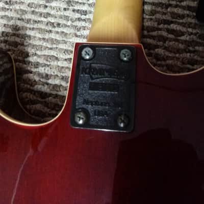 Kramer Ferrington Electric Hollowbody and Acoustic Guitar 80s Sunburst image 3