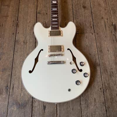 2018 Gibson ES-335 Big Block Retro LTD Release in White & hard shell case image 5
