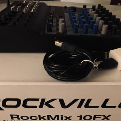 Rockville ROCKMIX 10FX 10 Chan Mixer USB Computer Recording Interface+Effects image 6