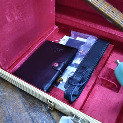 Fender Custom Shop Limited Edition Roasted 50s Stratocaster Deluxe Closet Classic 2024 Faded Aged Sea Foam Green w/Tweed Case image 11