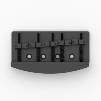 Hipshot Vintage 5-String Bass Bridge, .708" Spacing, Black 5C500B-708 image 1