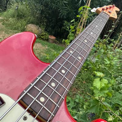 1975 Fender Musicmaster Bass - Dakota Red - OHSC image 13