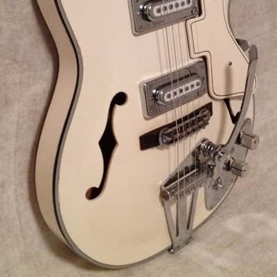 1960's Sekova White Hollowbody Electric Guitar Japan MIJ image 20