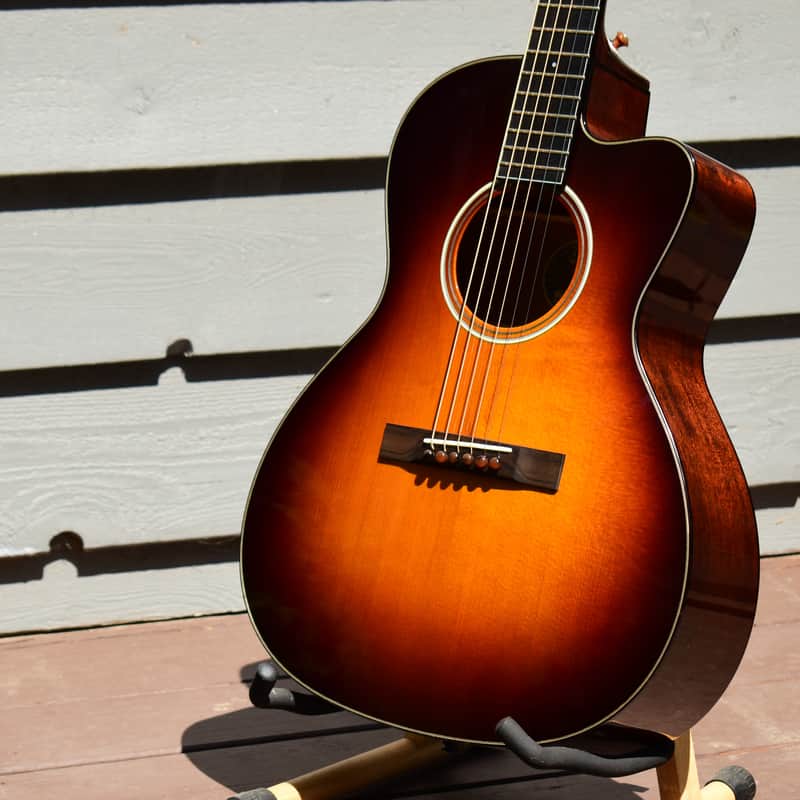 Collings C10 Deluxe Cutaway Baked Adirondack & Mahogany Short Scale image 1