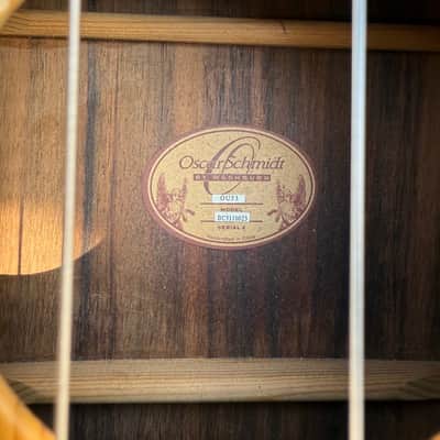 Oscar Schmidt OU53-N Baritone 2010s - Natural Spruce image 7