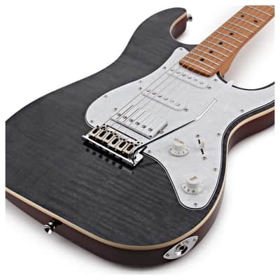 Jet JS-450 TBK 450 Series Basswood Flamed Maple Top Body Canadian Roasted Maple Neck 6-String Electric Guitar image 3