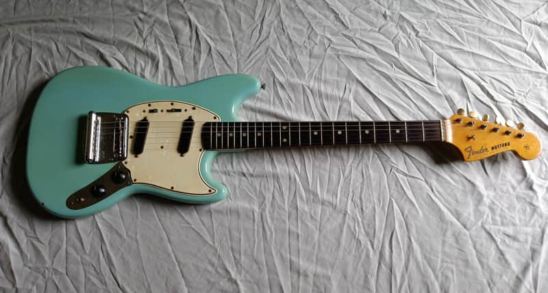 1965 Fender Mustang - Daphne Blue w/Case image 1