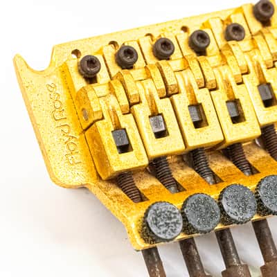 Vintage Floyd Rose Original Series Tremolo System Gold w/ Locking Nut & Arm image 3