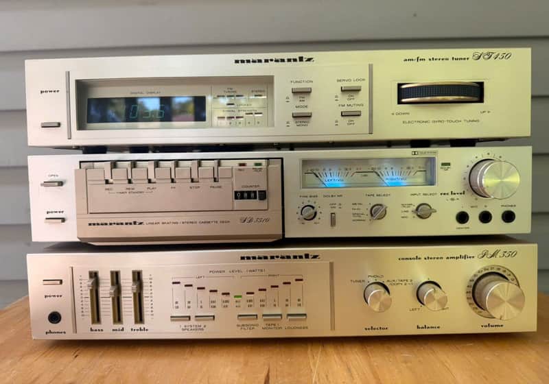 Vintage Marantz Silver Series Stereo System: PM350 + ST450 + SD3510