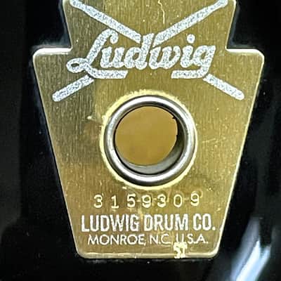 Ludwig Classic LC-T312 11" x 12" Power Tom Large Keystone Monroe Badge #3159309 image 2