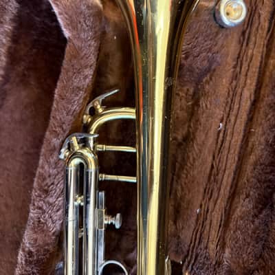 Trumpet with case and mouthpiece. Accent brand image 6