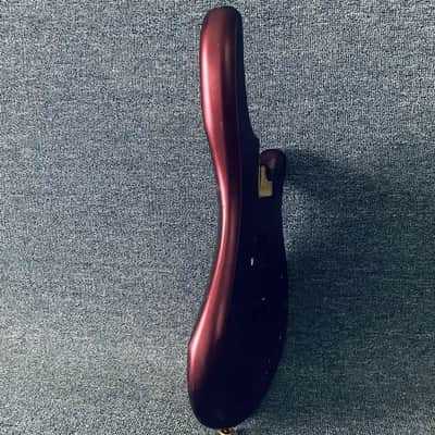 Wine Red 4 String Bass Basswood Body DIY Project image 9