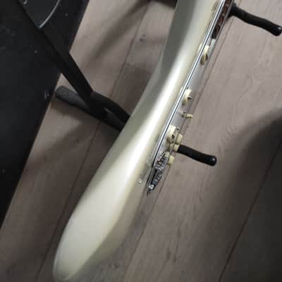 Encore  Stratocaster  1980's Pearl White Really Purdy Early Model Sounds Awesome! image 12