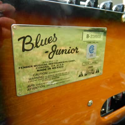 Fender Blues Junior Limited Edition Sunburst image 7