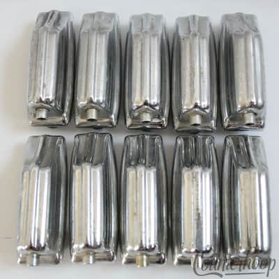 *Rogers 10x Beavertail Bass Drum Lugs Chrome Powertone Vintage 60s-70s Fullerton image 1