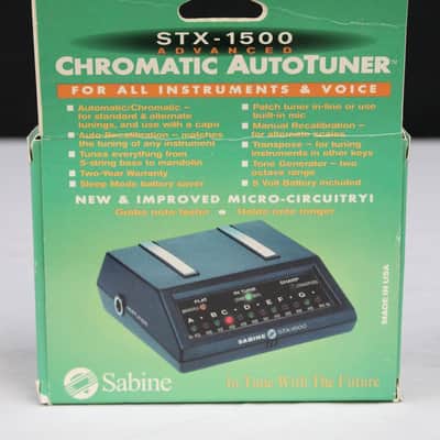 Sabine STX-1500 Advanced Chromatic Auto Tuner, New Old Stock, USA
