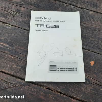 Original English Owner's Manual Roland TR-626