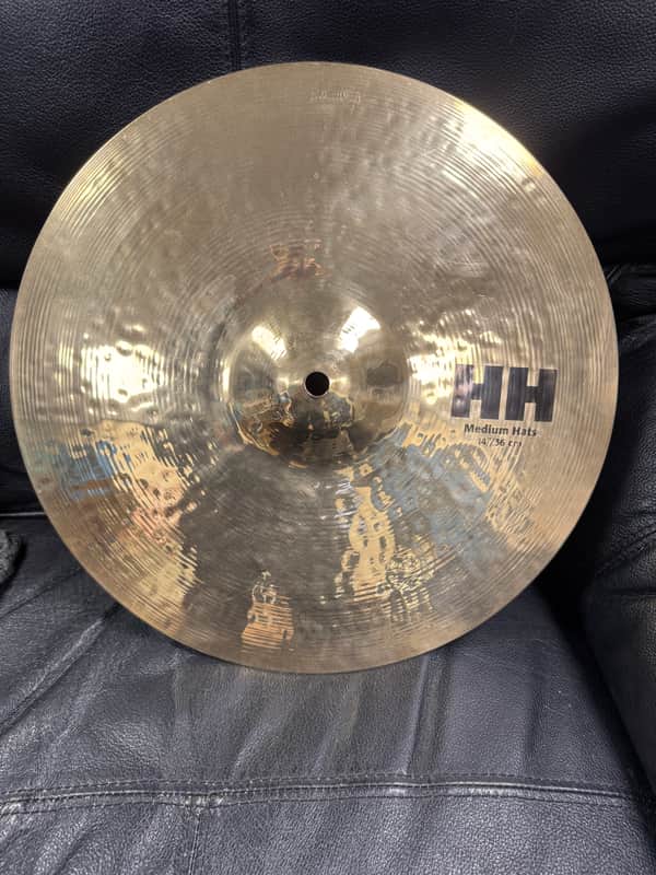 Sabian 14" HH Hand Hammered Medium Hi-Hat Cymbals (Pair) 2002 - 2015 - Brilliant image 1