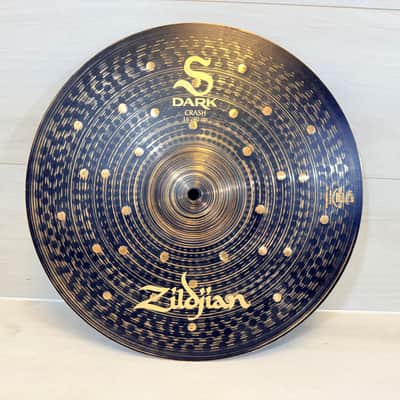 Zildjian S Dark Crash 16" Cymbal Black Finish B12 Bronze Fast Dark Effects Crash Cymbal image 1