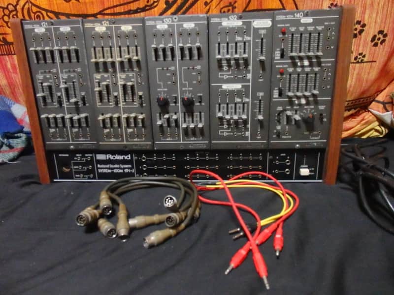 Vintage Roland System 100M Analog Modular Synthesizer w/ 5 modules 121 130 132 140 191 j image 1
