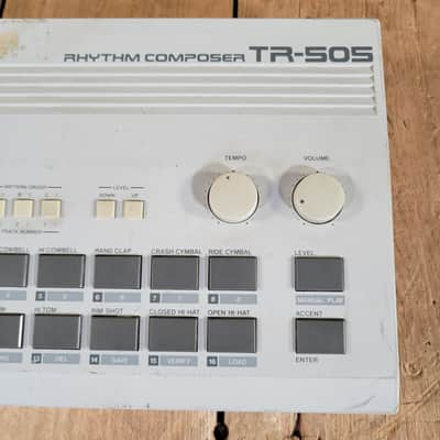 Roland TR-505 Rhythm Composer w/ power adaptor & Footswitch 1986 image 4