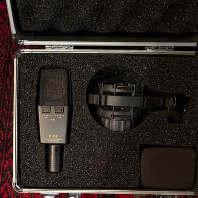 AKG C414 XLII Large Diaphragm Multipattern Condenser Microphone 2010s - Black image 2